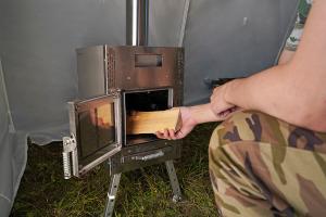 Печь Банная с баком 50 л для полевой бани