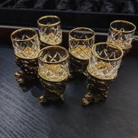 Подарочный набор, стопки перевёртыши и нож