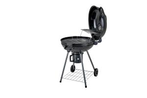 Гриль стационарный Barbeque 56 круглый с золосборником GOGARDEN черный