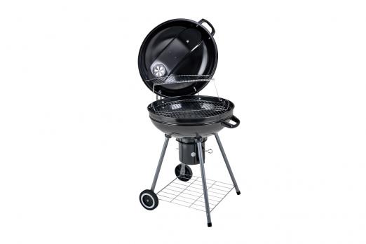 Гриль стационарный Barbeque 56 круглый с золосборником GOGARDEN черный