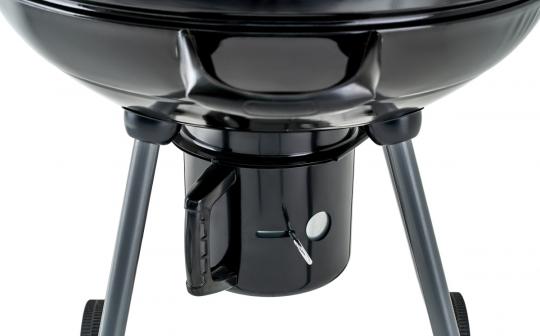 Гриль стационарный Barbeque 56 круглый с золосборником GOGARDEN черный