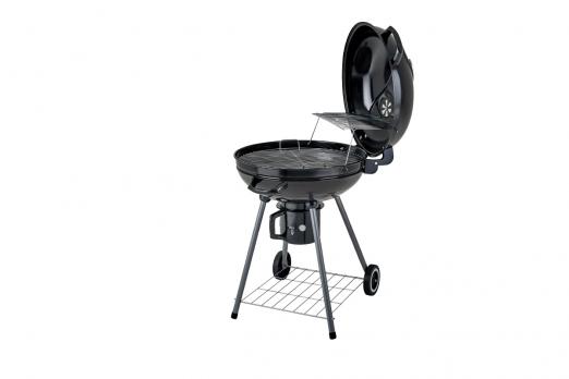 Гриль стационарный Barbeque 56 круглый с золосборником GOGARDEN черный
