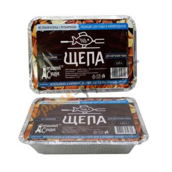 Щепа для копчения мяса со специями в лотке (бук с чабрецом) 1,27л.
