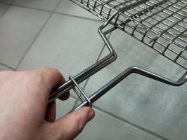 Решетка барбекю из нержавеющей стали "Стейк" 460*460 (Большая )